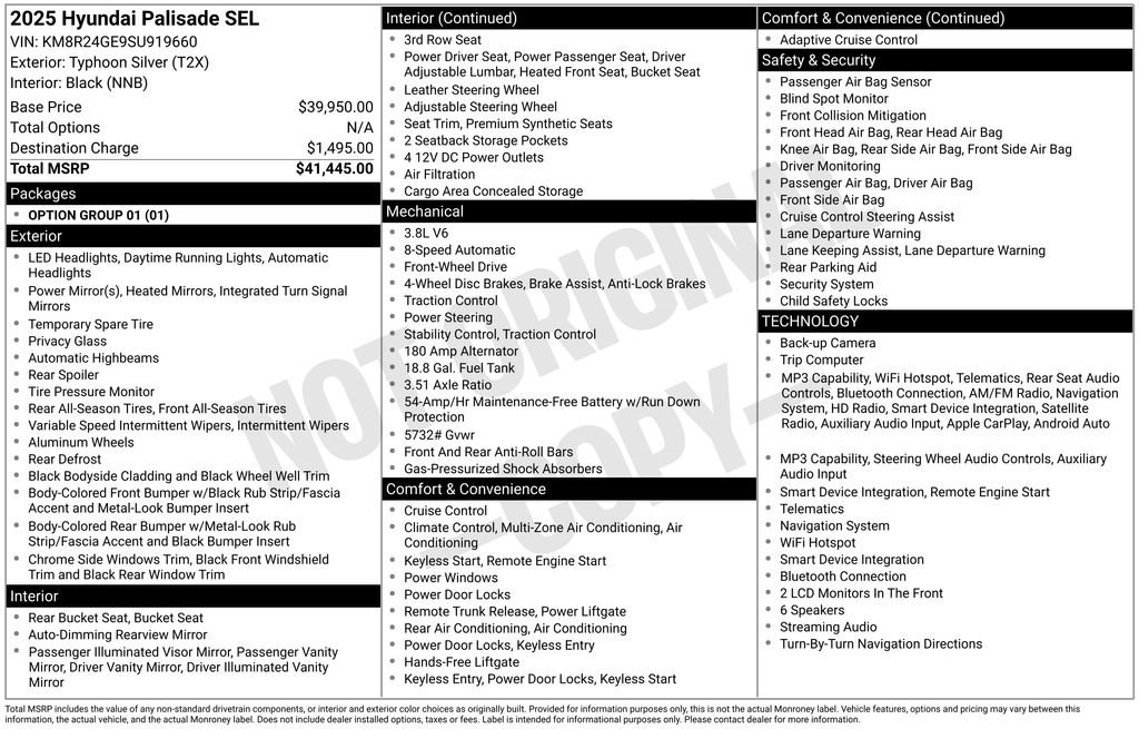 Used 2025 Hyundai Palisade SEL FWD image 2