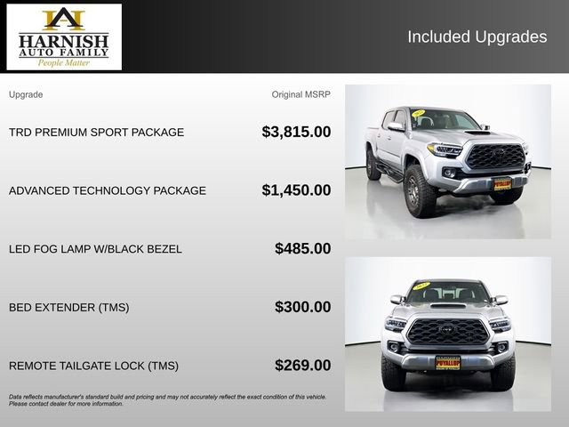 Used 2022 Toyota Tacoma TRD Sport w/ TRD Premium Sport Package AWD/4WD image 4