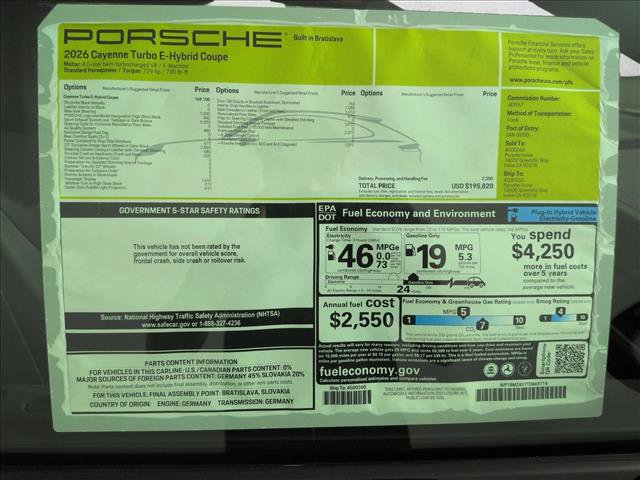 New 2026 Porsche Cayenne Turbo image 18