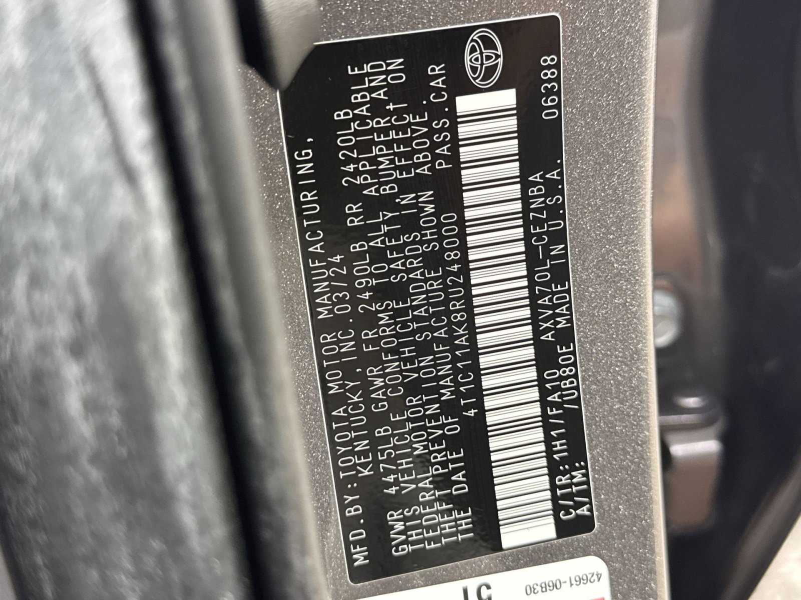 Used 2024 Toyota Camry LE FWD image 40