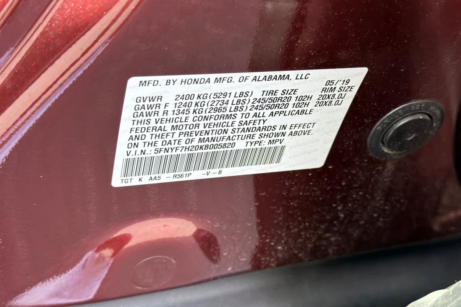 Used 2019 Honda Passport Sport image 33