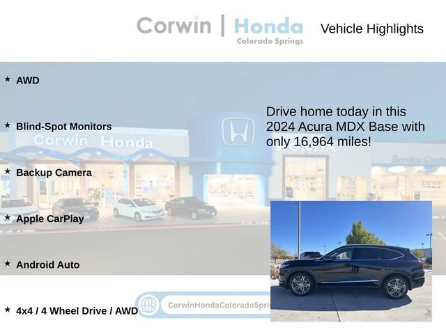 Used 2024 Acura MDX SH-AWD w/ Advance Package image 6