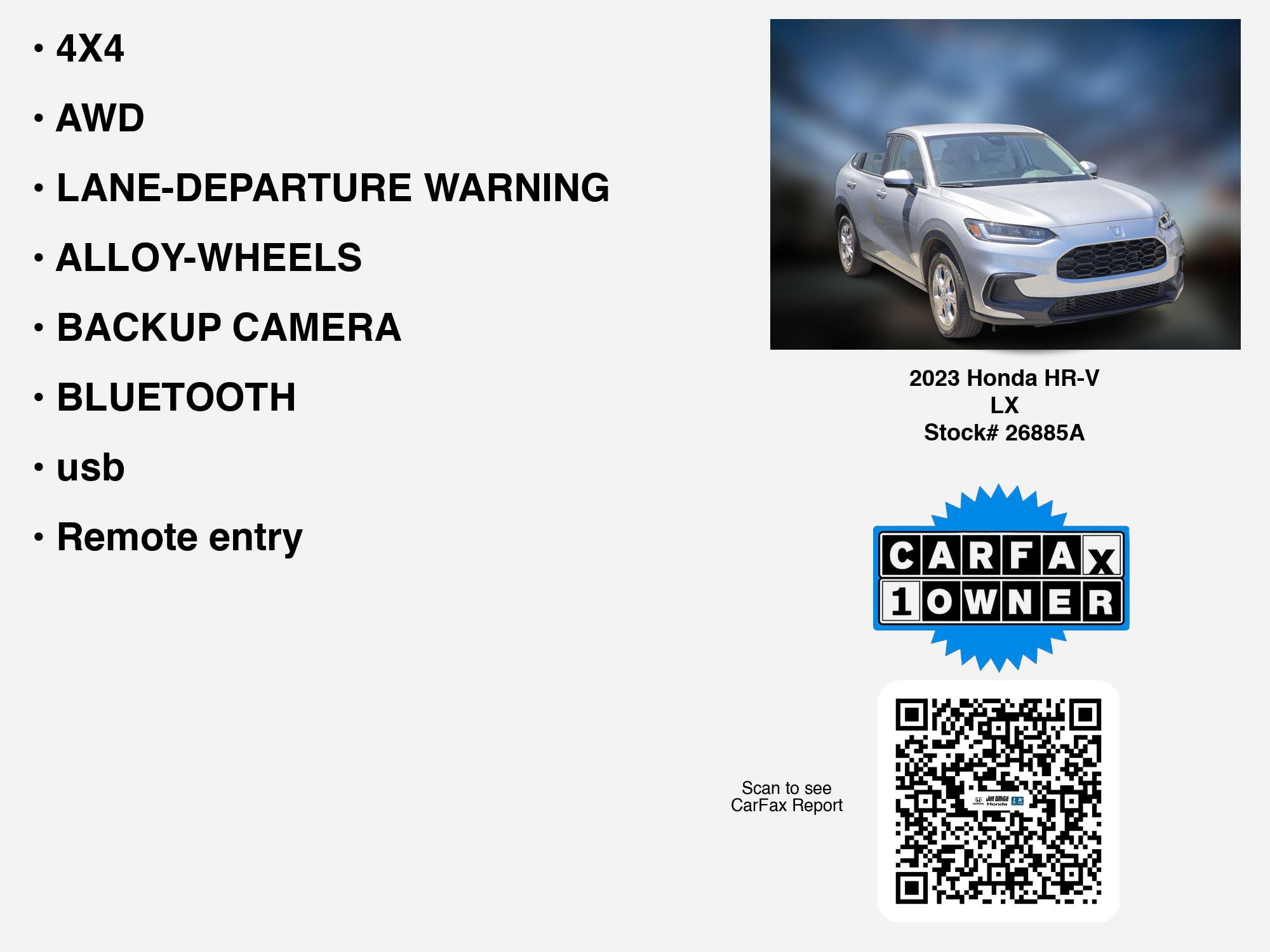 Certified 2023 Honda HR-V LX image 7