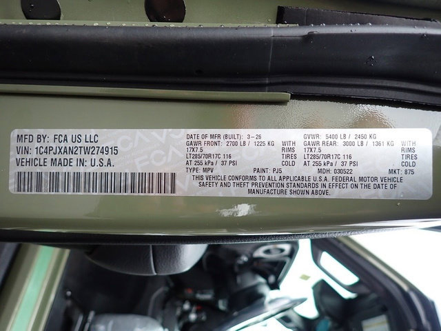 New 2026 Jeep Wrangler Sport AWD/4WD image 17