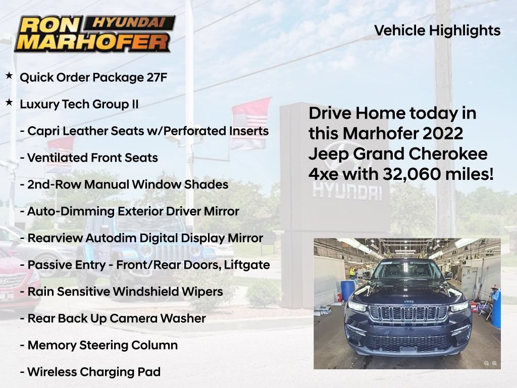 Used 2022 Jeep Grand Cherokee Limited 4xe w/ Luxury Tech Group II AWD/4WD image 9