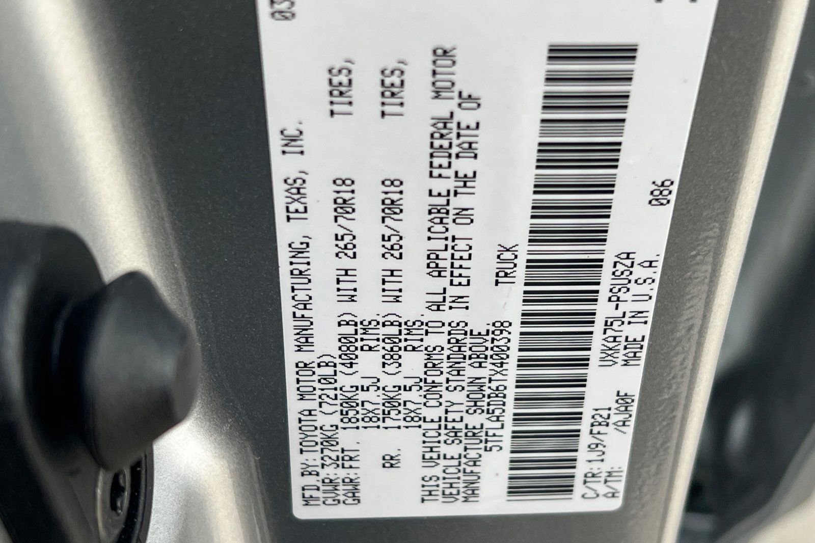 New 2026 Toyota Tundra SR5 w/ TRD Off-Road Package image 21