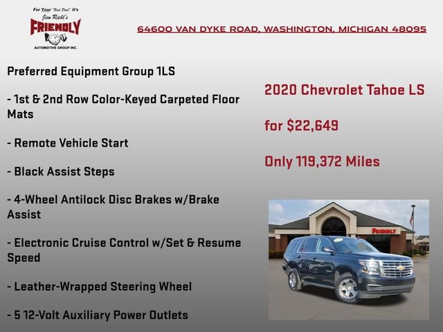 Used 2020 Chevrolet Tahoe LS w/ Enhanced Driver Alert Package image 10
