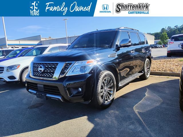 Used 2019 Nissan Armada Platinum w/ Captain's Chairs Package RWD video 1