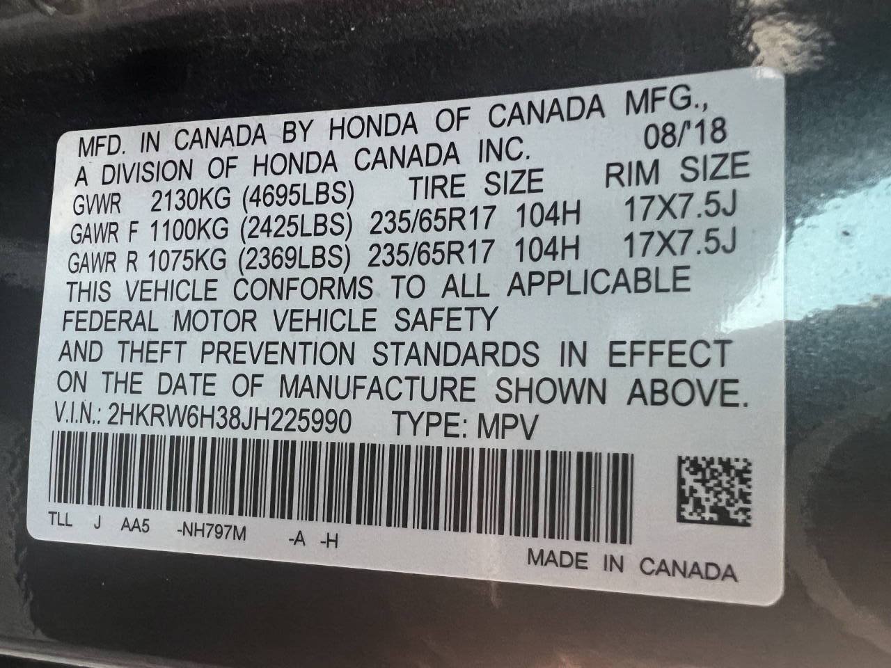 Used 2018 Honda CR-V LX image 23