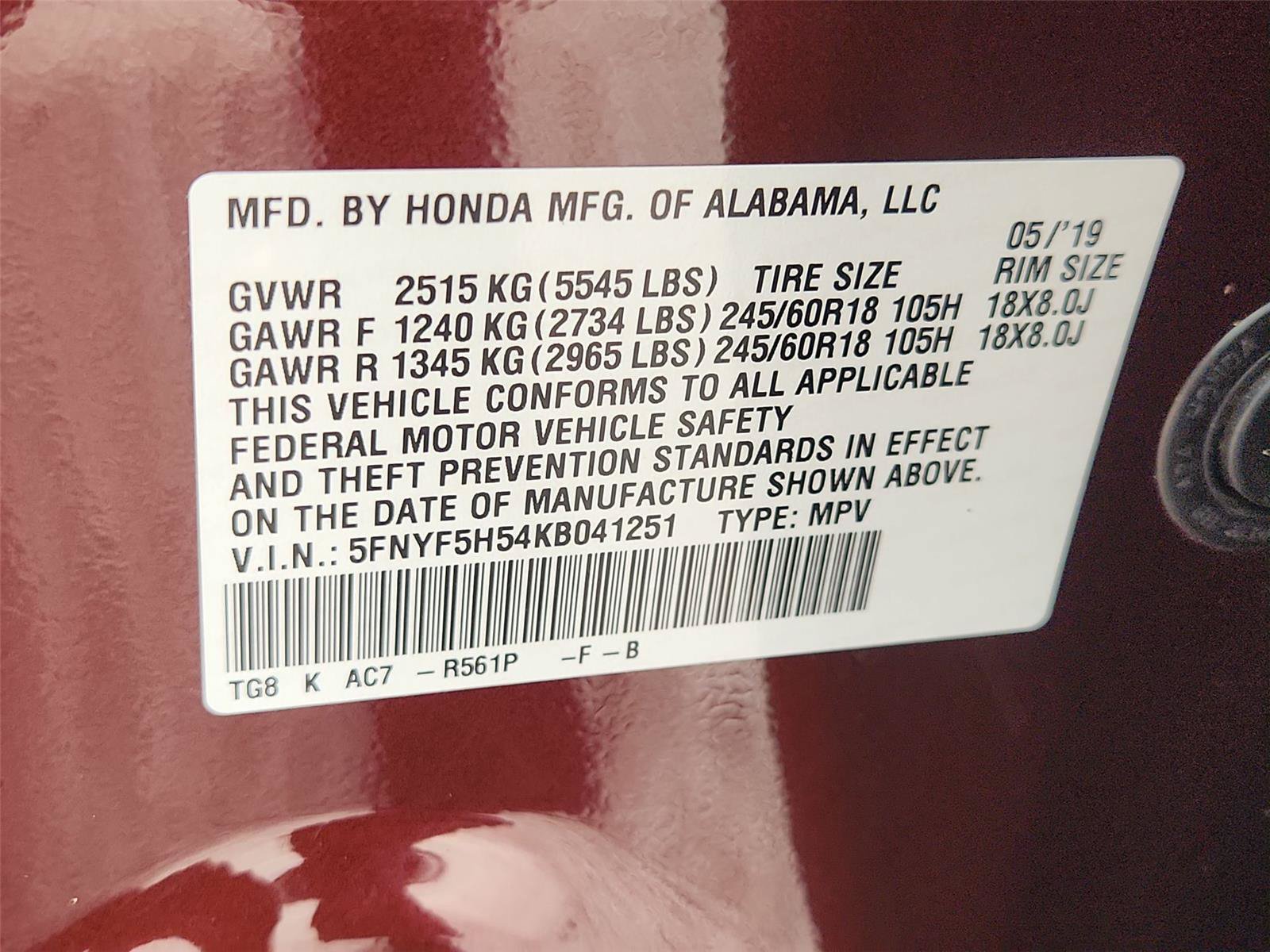 Used 2019 Honda Pilot EX-L image 33