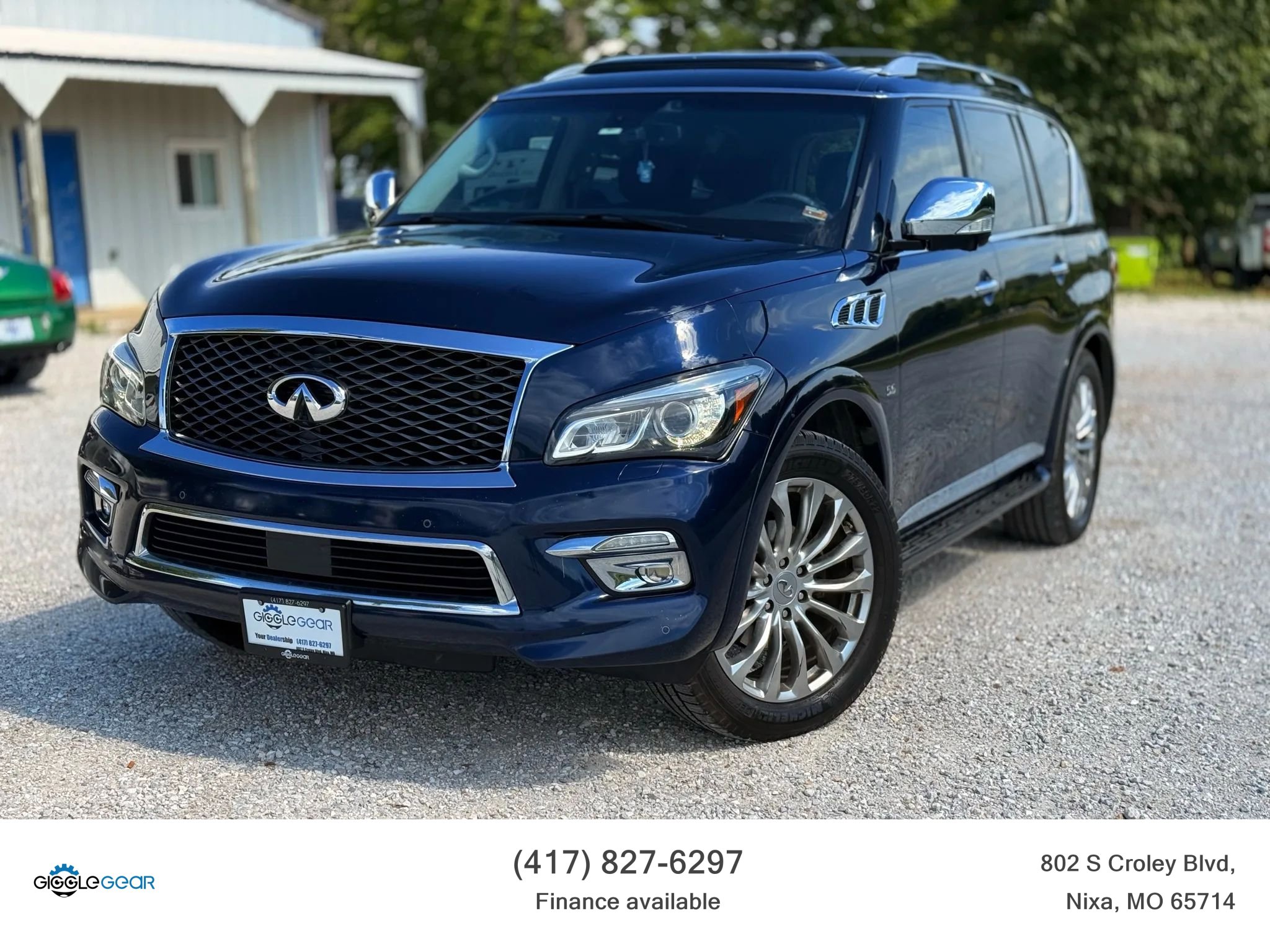 Used 2015 INFINITI QX80 4WD w/ Deluxe Technology Package image 1