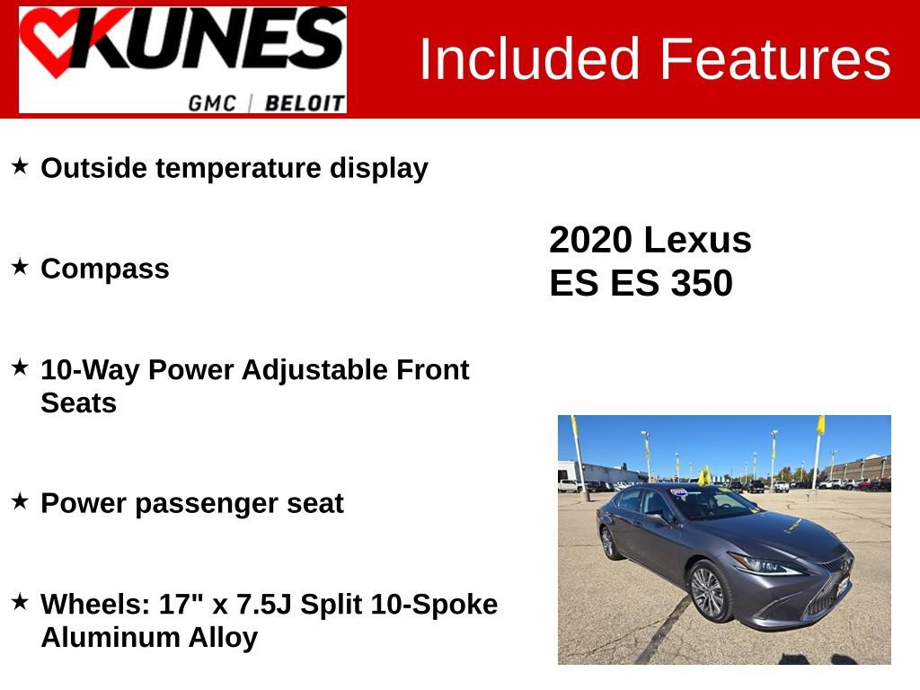 Used 2020 Lexus ES 350 350 image 3