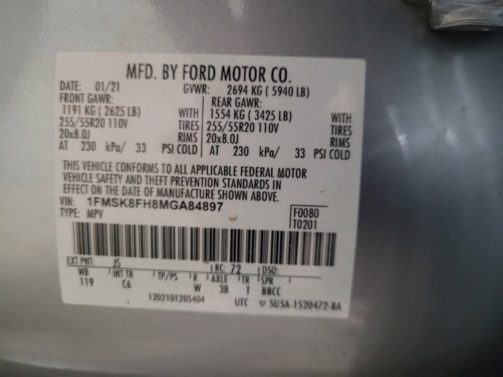 Used 2021 Ford Explorer Limited w/ Equipment Group 301A image 33