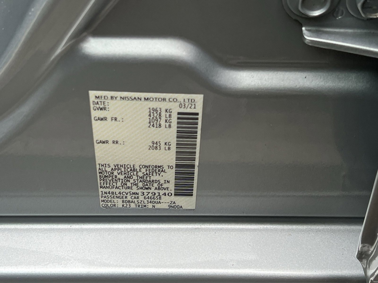 Used 2021 Nissan Altima 2.5 SR image 28