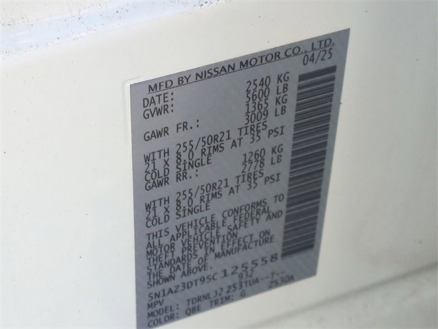 Used 2025 Nissan Murano Platinum w/ Cargo Package image 38