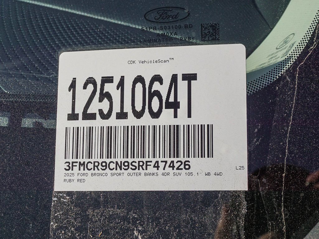 New 2025 Ford Bronco Sport Outer Banks w/ Outer Banks Tech Package+ AWD/4WD image 26