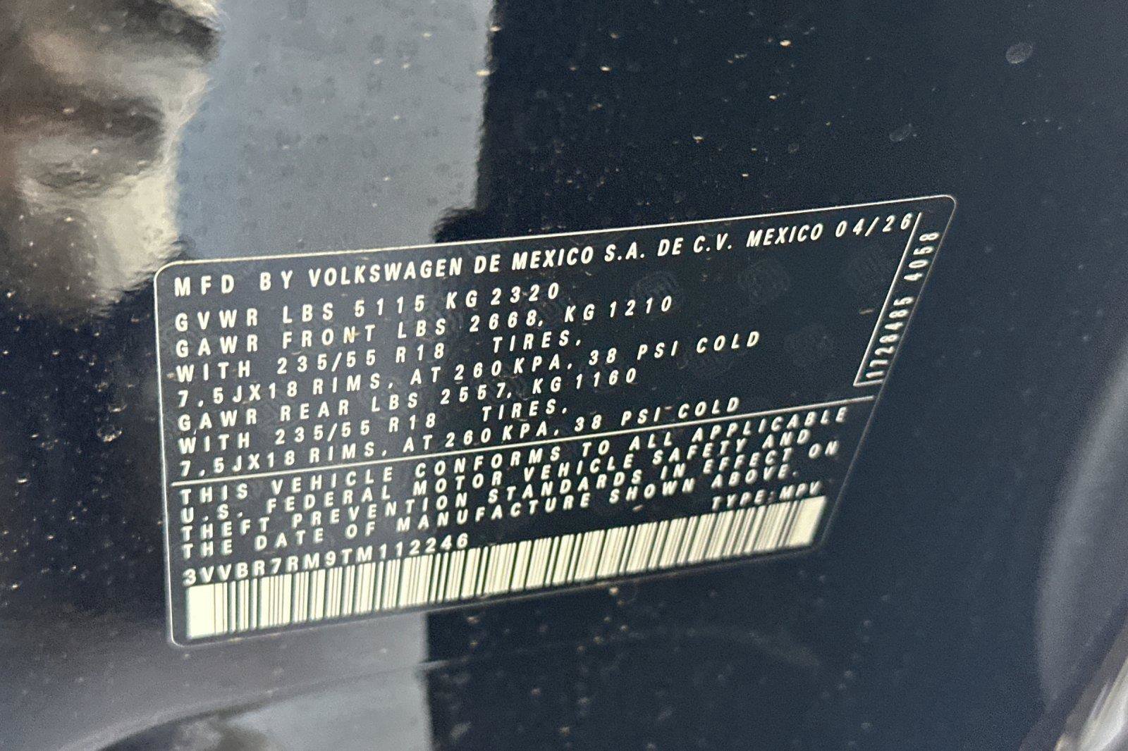 New 2026 Volkswagen Tiguan S AWD/4WD image 28