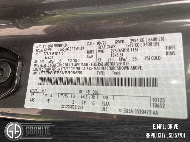 Used 2022 Ford F150 XLT w/ Equipment Group 302A High image 28