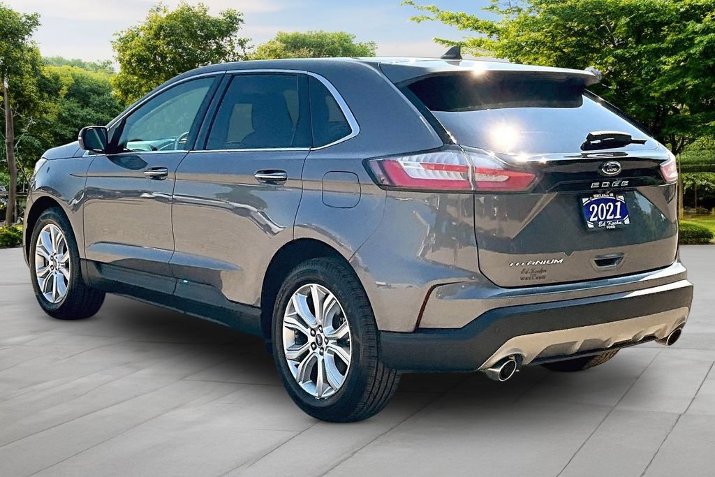 Used 2021 Ford Edge Titanium w/ Cargo Accessory Package FWD image 2