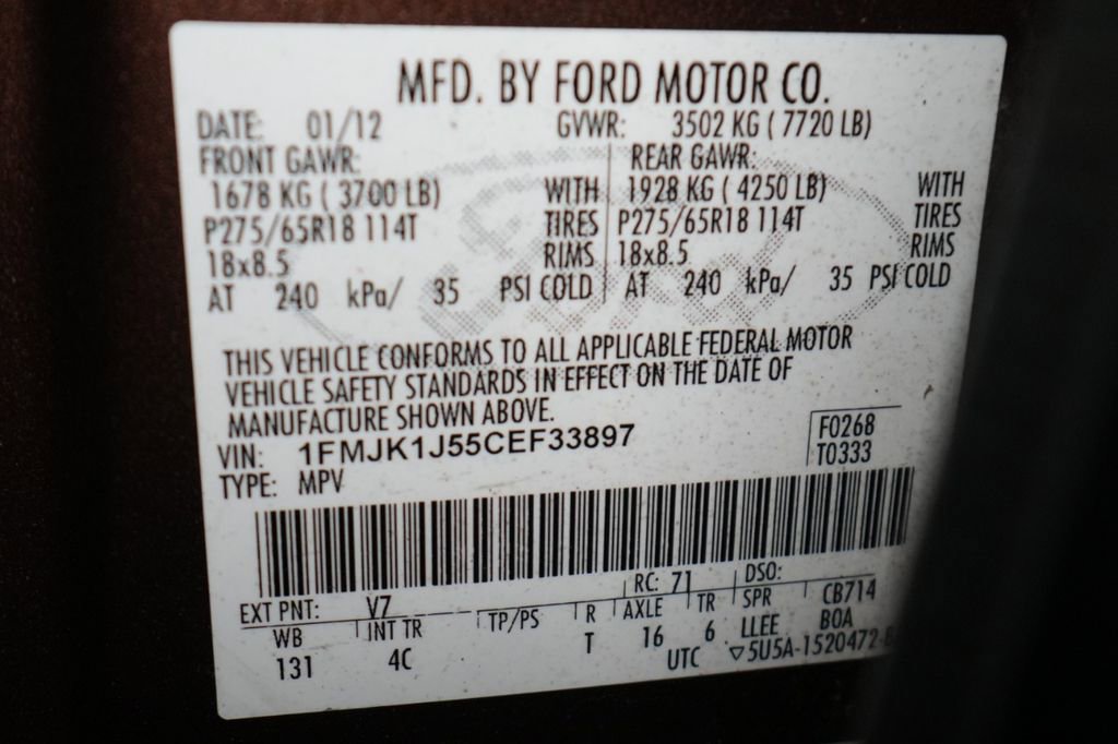 Used 2012 Ford Expedition EL XLT image 46