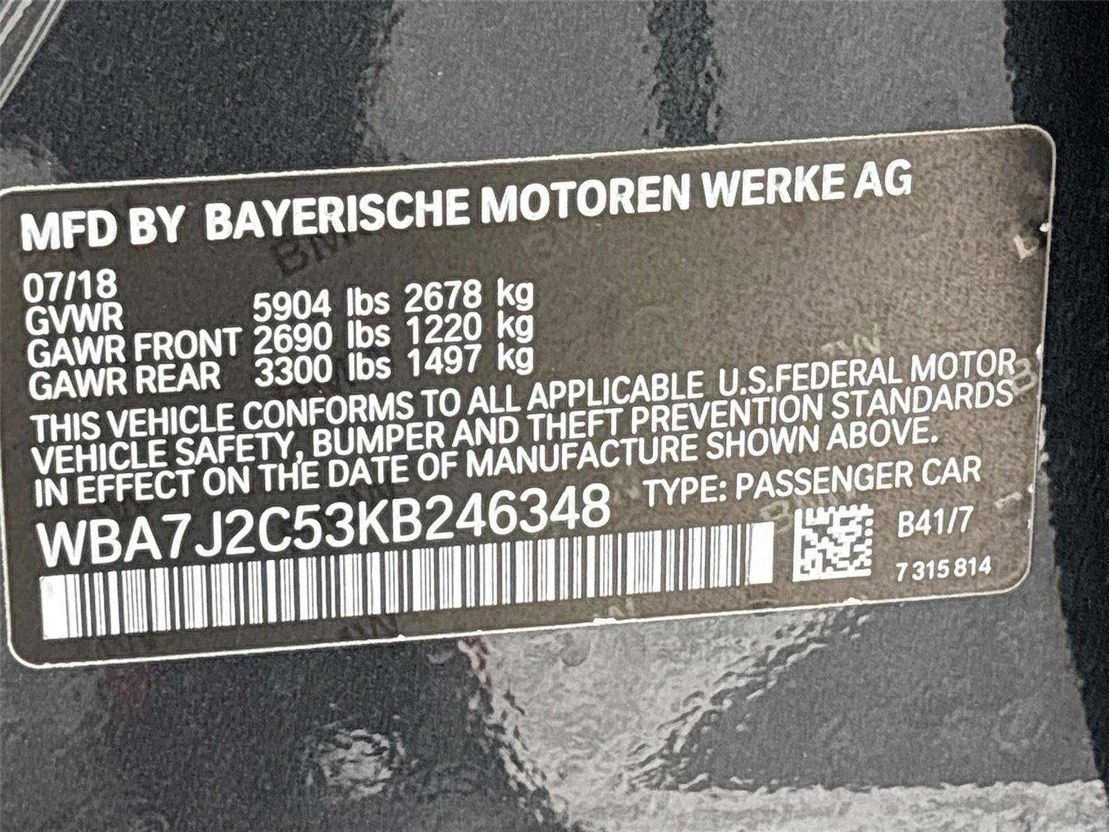 Used 2019 BMW 740e xDrive w/ M Sport Package AWD/4WD image 37