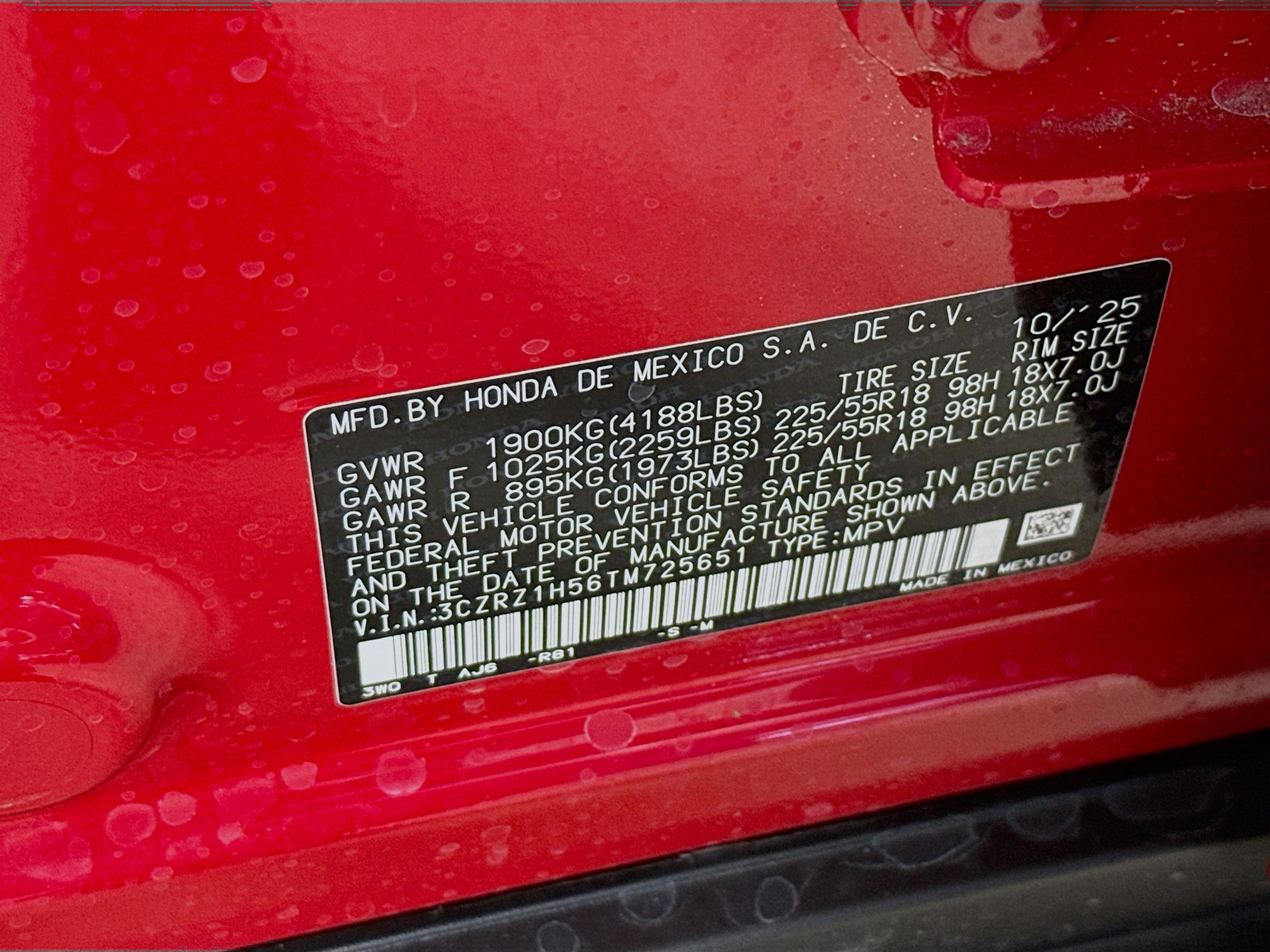 Certified 2026 Honda HR-V Sport image 37