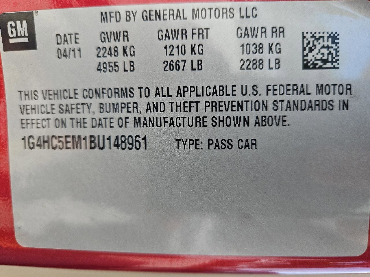 Used 2011 Buick Lucerne CXL w/ Driver Confidence Package FWD image 50