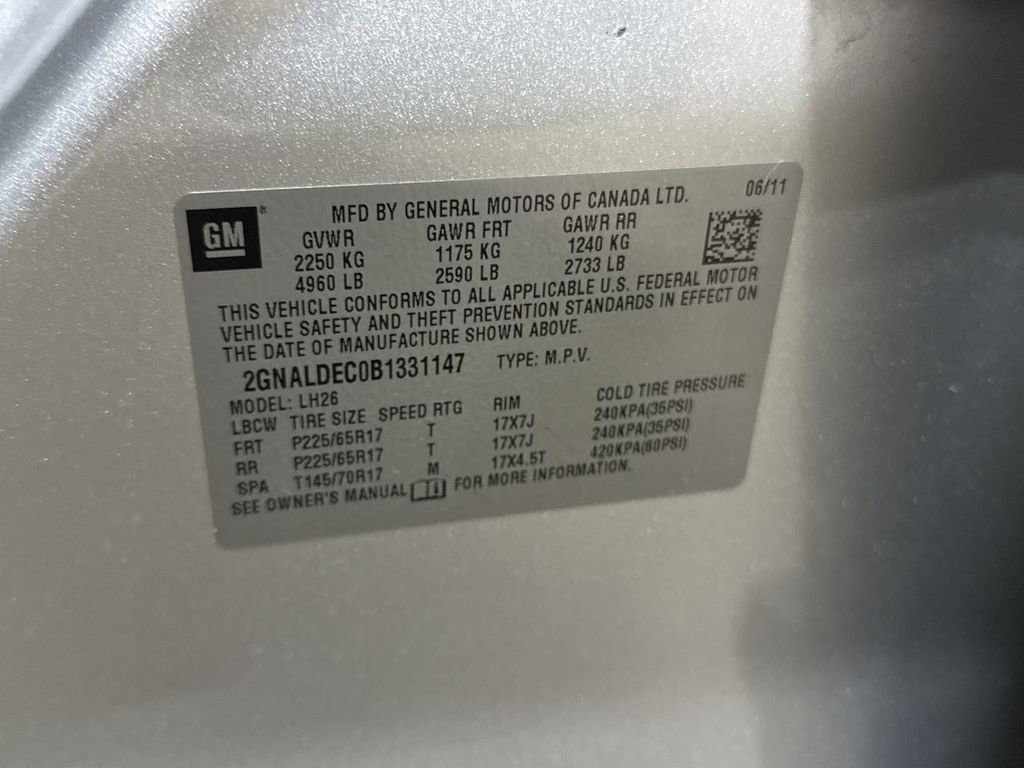 Used 2011 Chevrolet Equinox LT w/ Driver Convenience Package image 27