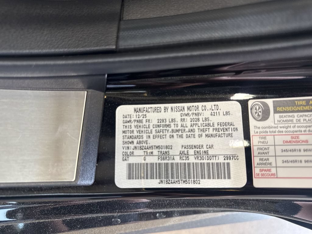 New 2026 Nissan Z Sport w/ Floor Mat Package RWD image 24