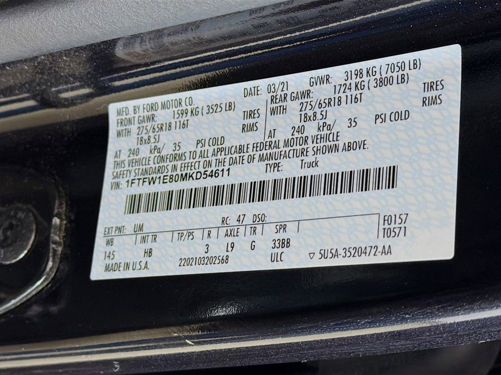 Used 2021 Ford F150 Lariat w/ Equipment Group 502A High image 43