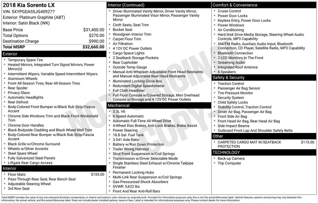 Used 2018 Kia Sorento LX image 5