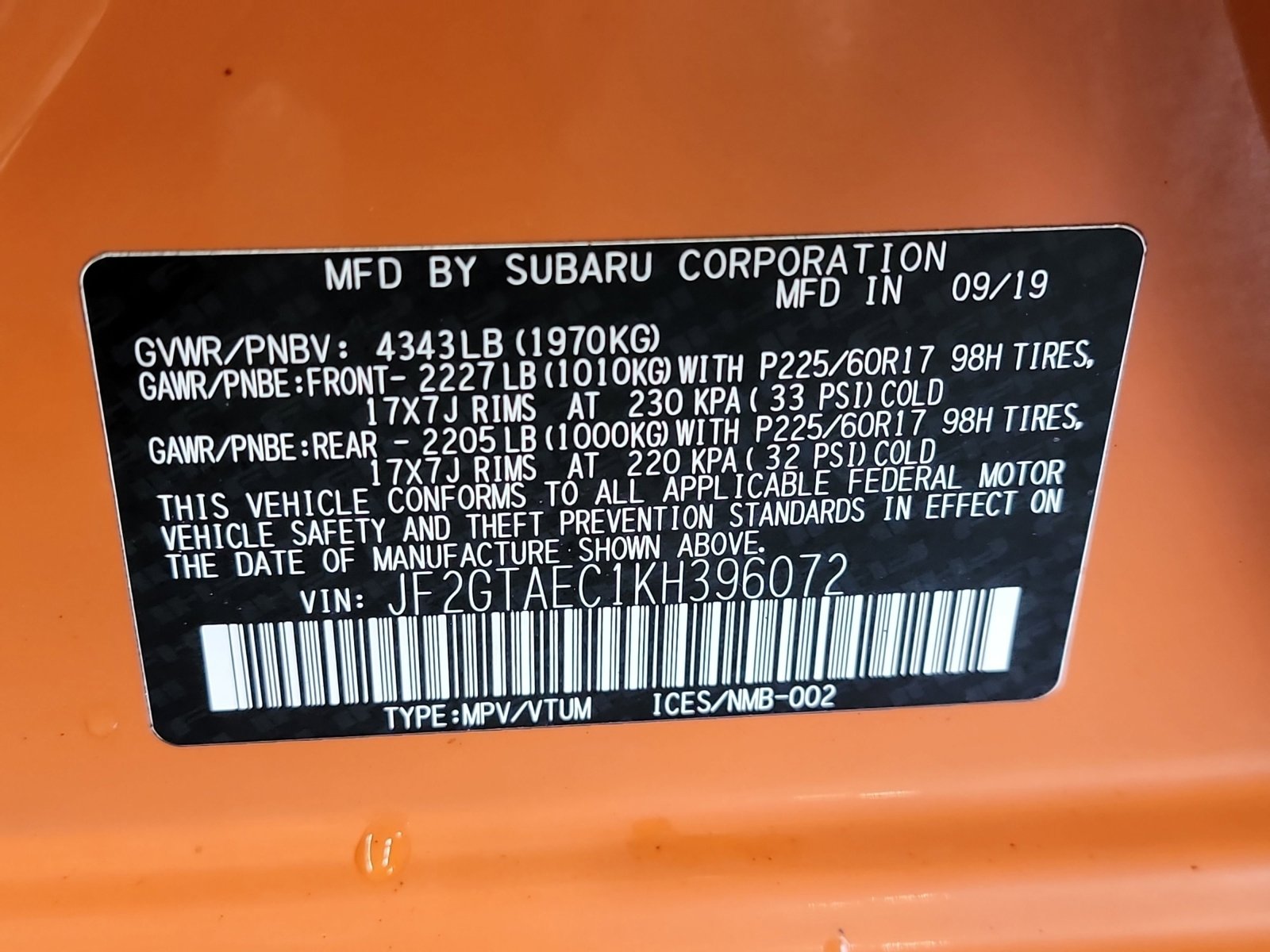 Used 2019 Subaru Crosstrek 2.0i Premium AWD/4WD image 33
