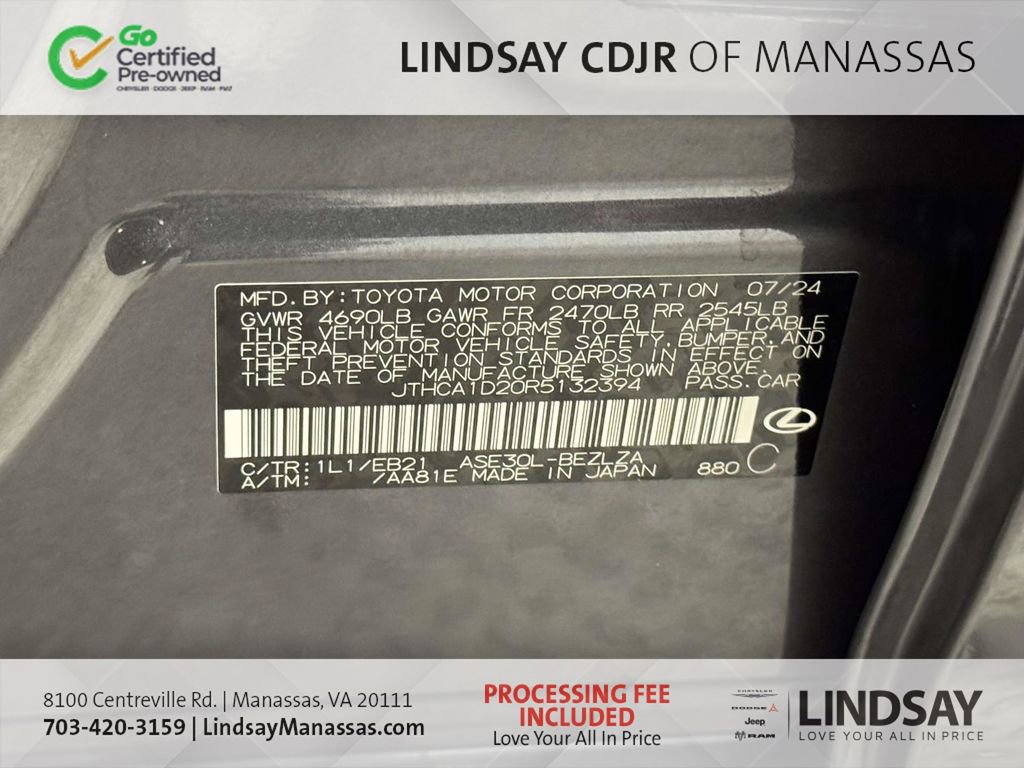 Used 2024 Lexus IS 300 w/ Comfort Package RWD image 34