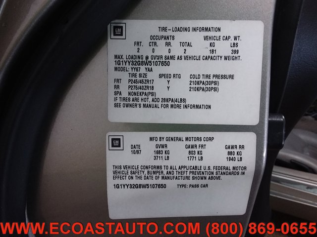 Used 1998 Chevrolet Corvette Convertible w/ Memory Pkg RWD image 15