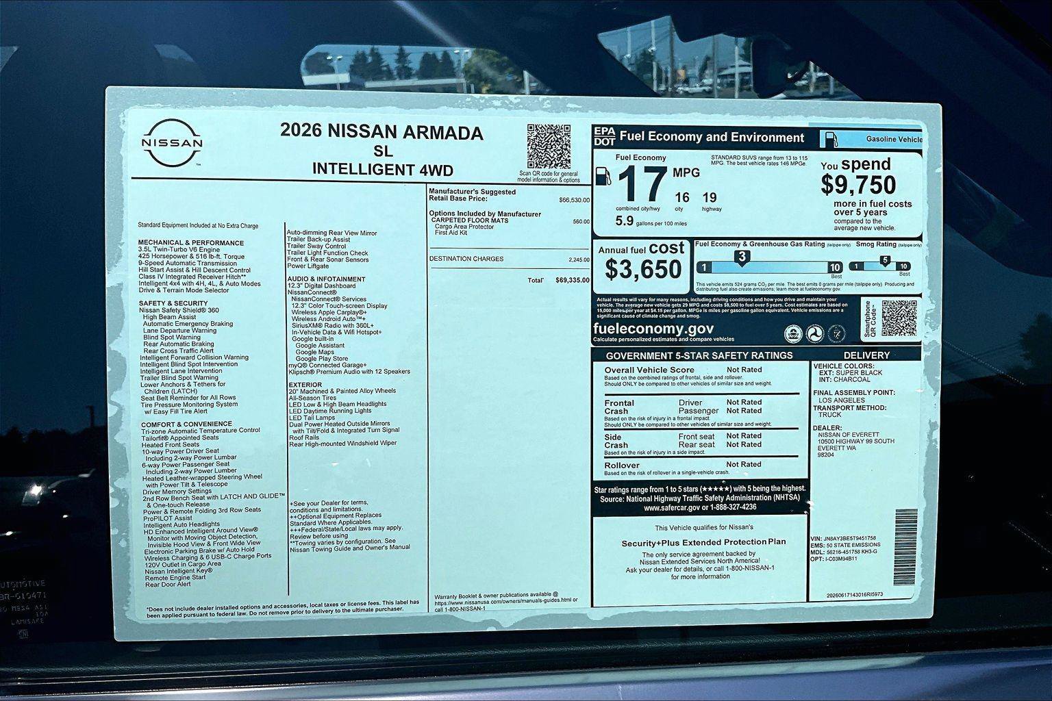 New 2026 Nissan Armada SL AWD/4WD image 15