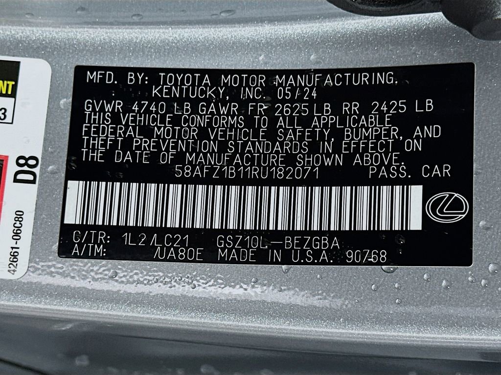 Used 2024 Lexus ES 350 Ultra Luxury w/ Accessory Package (Z2) image 33