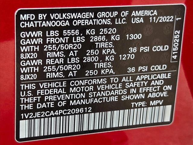 Used 2023 Volkswagen Atlas Cross Sport SE w/ Panoramic Sunroof Package FWD image 21