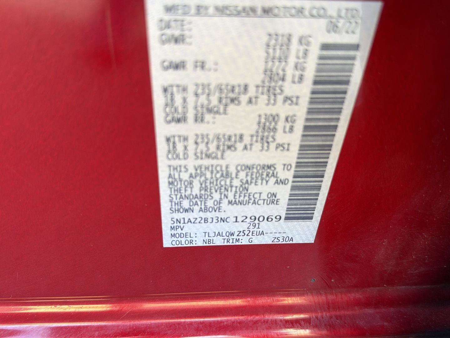 Used 2022 Nissan Murano SV image 41