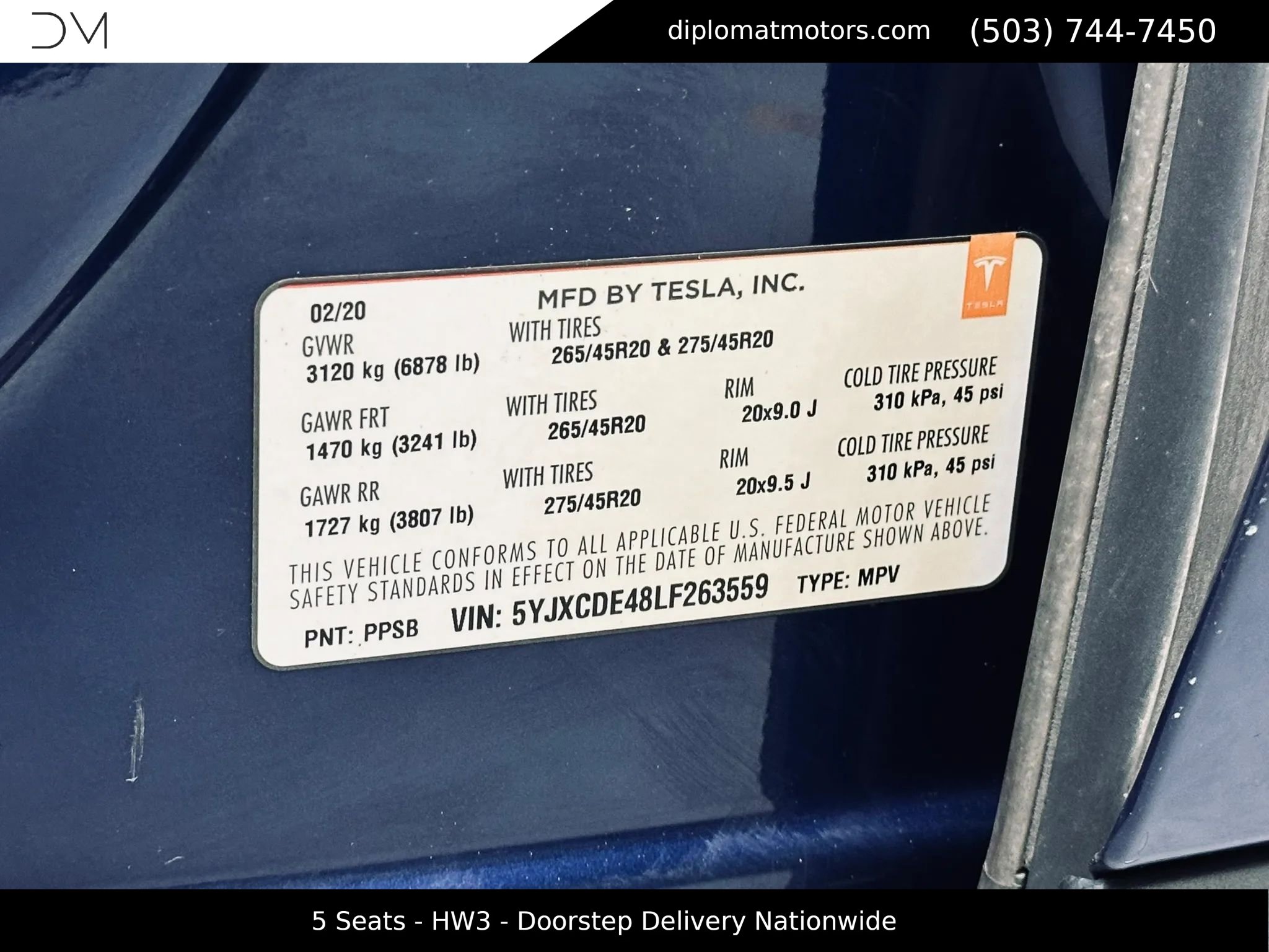 Used 2020 Tesla Model X Performance AWD/4WD image 46