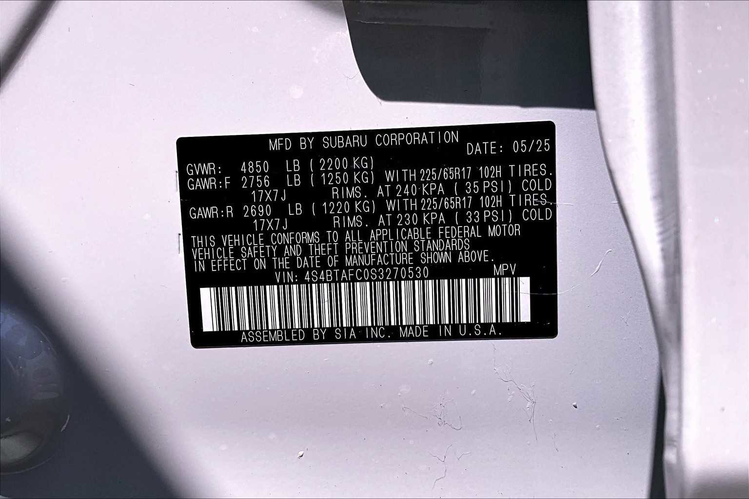 New 2025 Subaru Outback Premium image 20