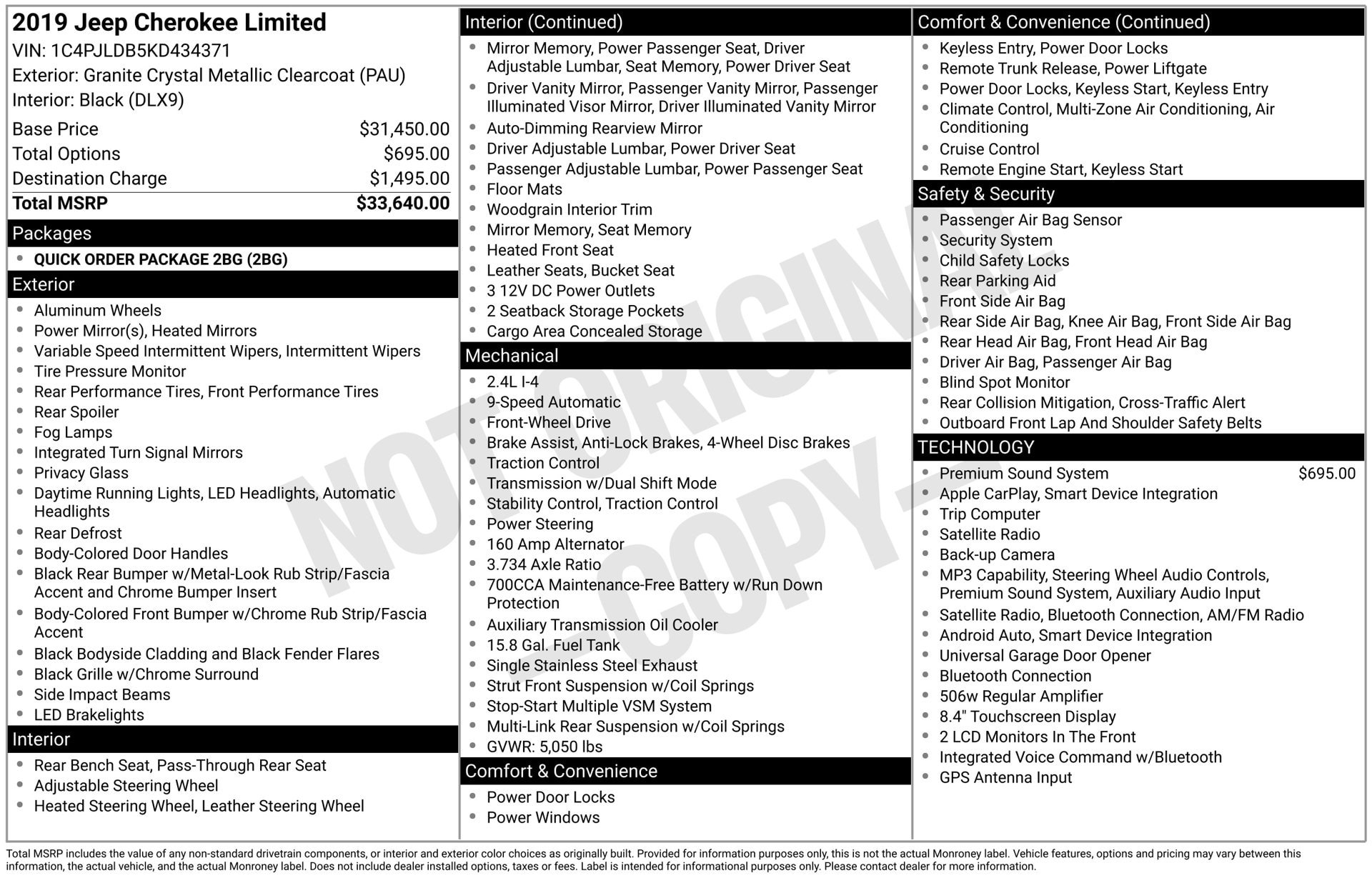 Used 2019 Jeep Cherokee Limited FWD image 41