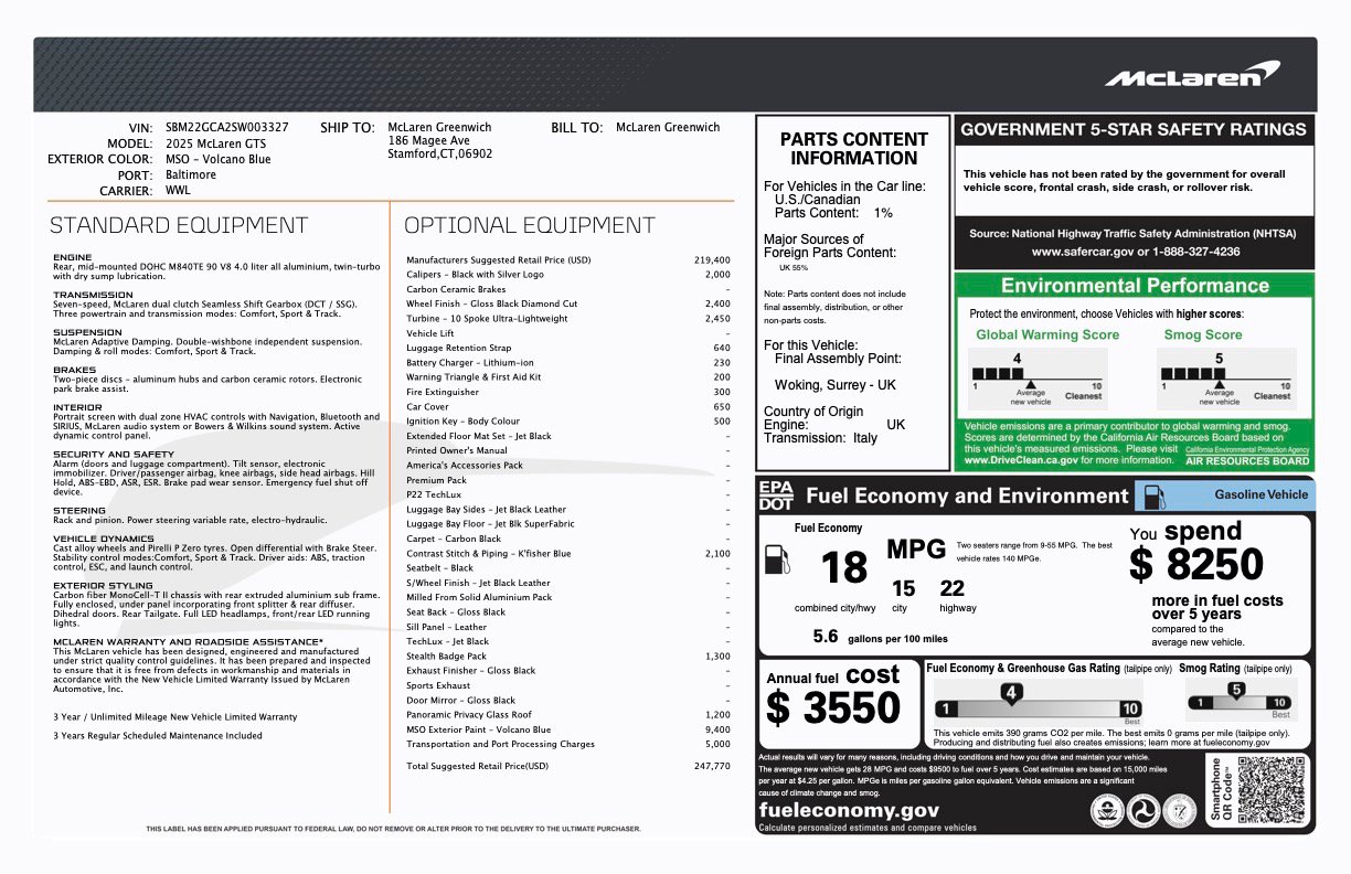 New 2025 McLaren GTS image 31