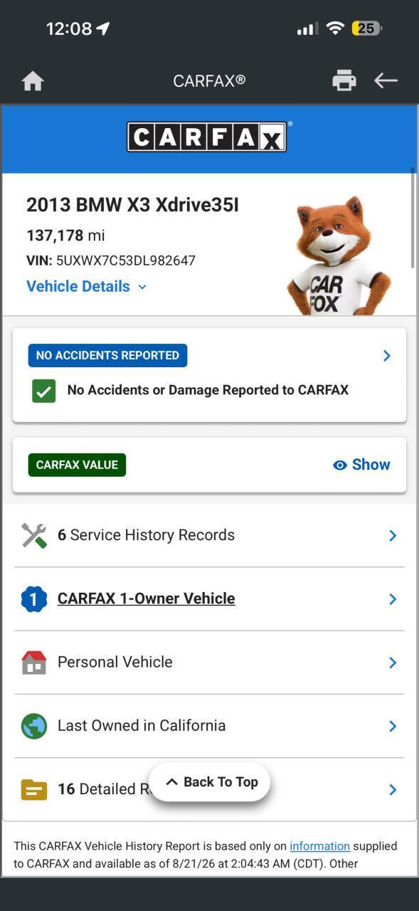 Used 2013 BMW X3 xDrive35i w/ Technology Pkg AWD/4WD image 9