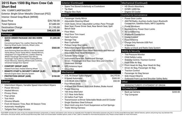Used 2015 RAM 1500 Big Horn image 37