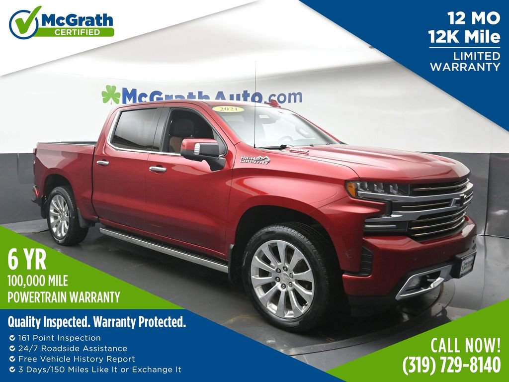Used 2021 Chevrolet Silverado 1500 High Country w/ Technology Package