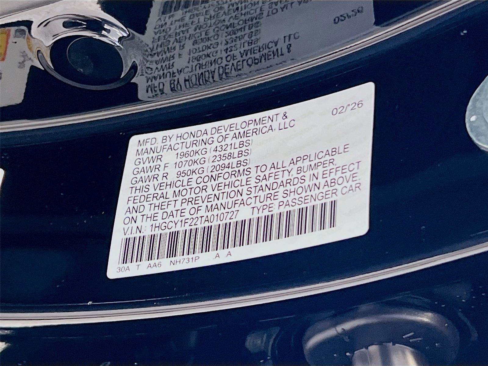 New 2026 Honda Accord LX image 28