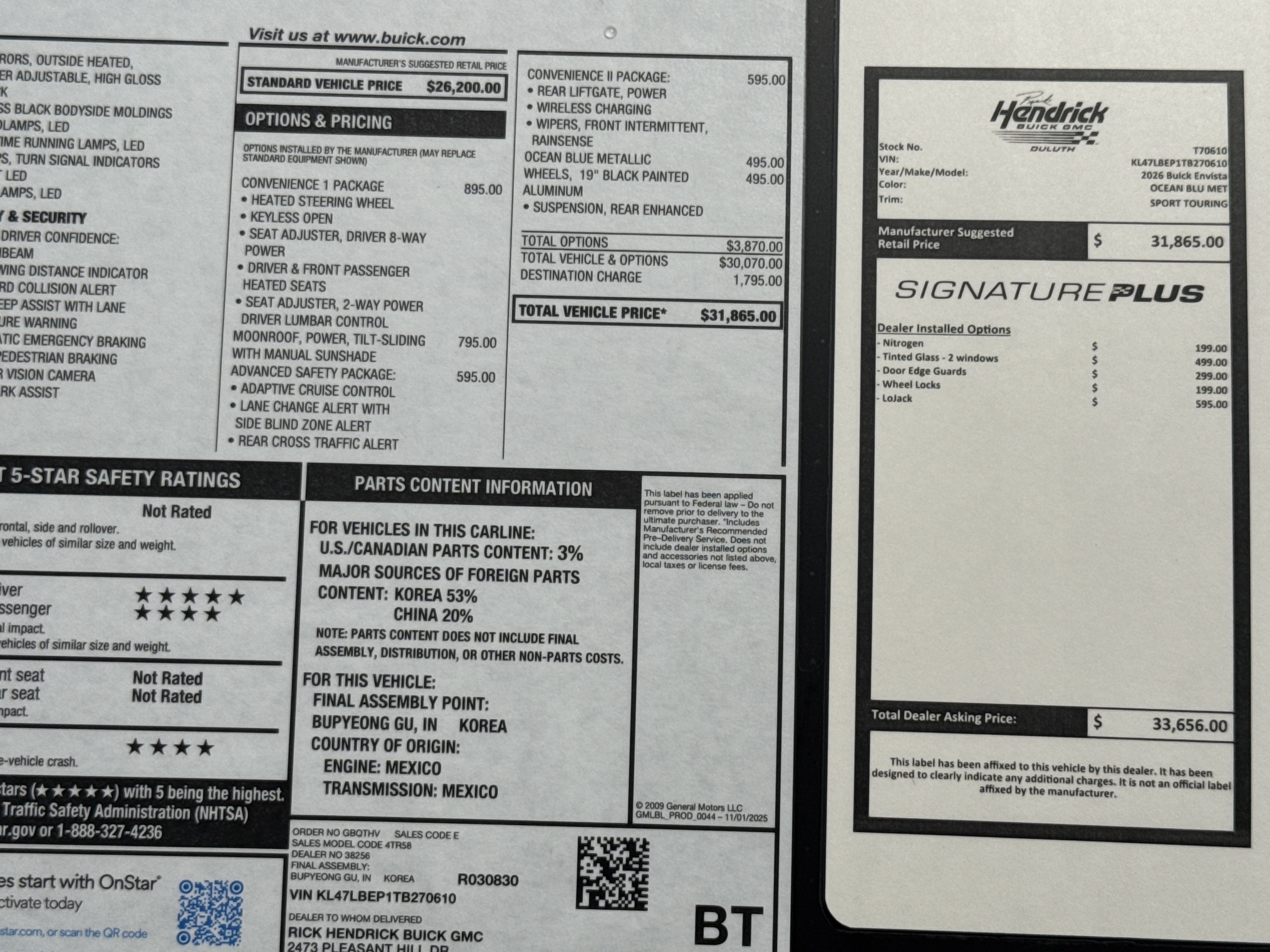 New 2026 Buick Envista Sport Touring w/ Convenience I Package FWD image 36