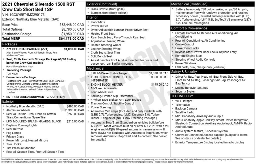 Used 2021 Chevrolet Silverado 1500 RST w/ Z71 Off-Road Package AWD/4WD image 40