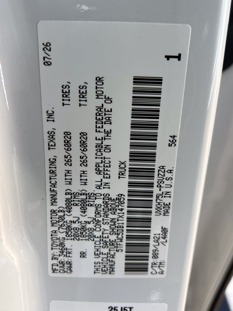 New 2026 Toyota Tundra Limited AWD/4WD image 27