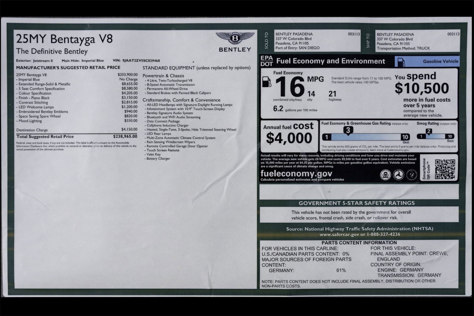 New 2025 Bentley Bentayga image 46